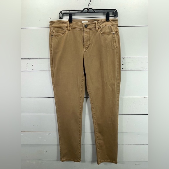 NWT J.Jill Slim Ankle Pants in Light Camel Size 10 - Picture 2 of 8